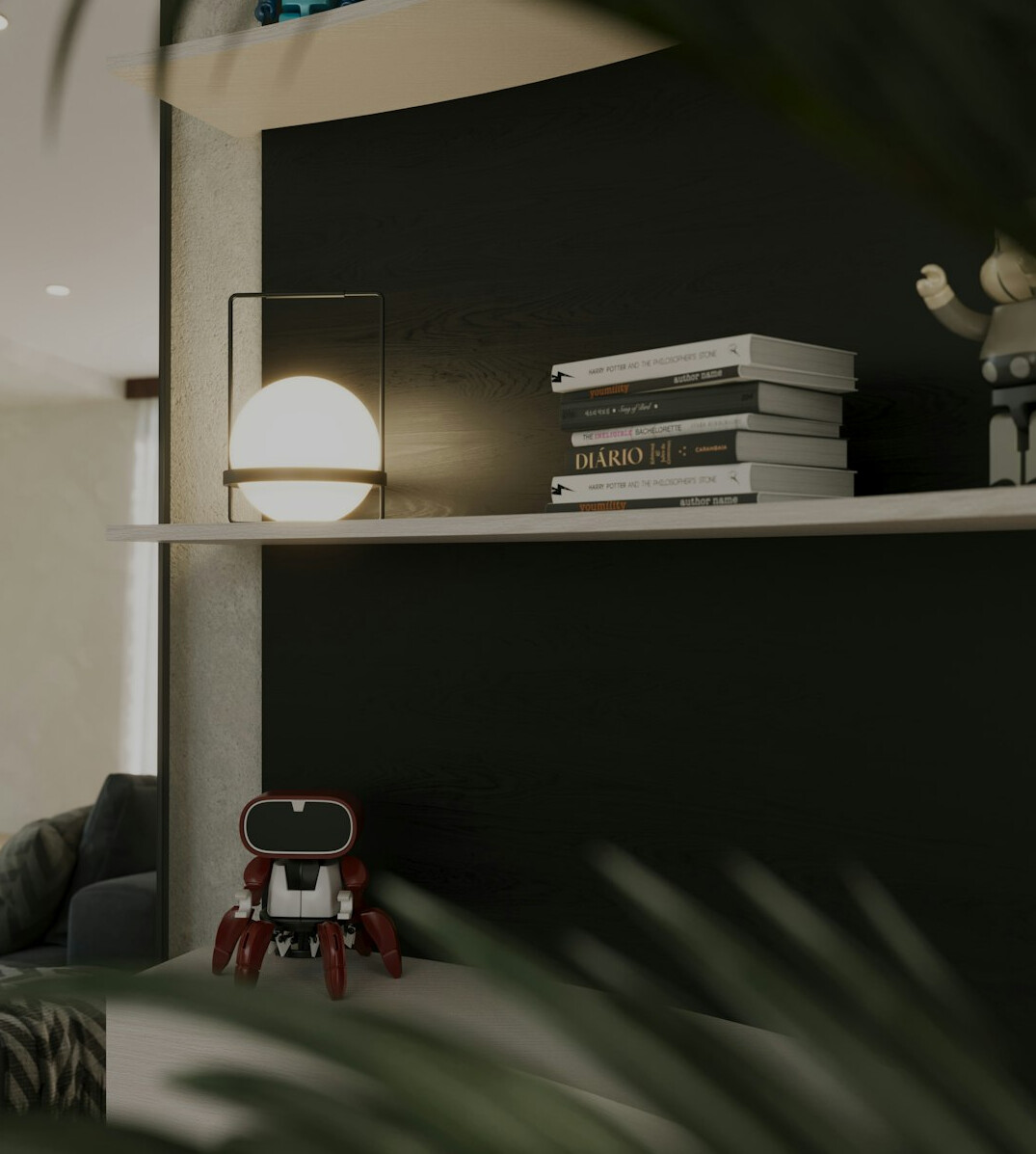futuristic smart home setup
