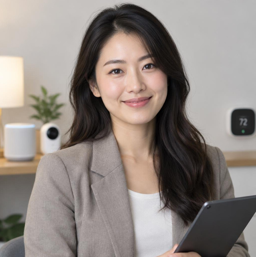 Portrait of a woman smart home testing specialist